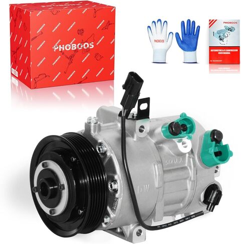 PHOBOOS A/C Compressor with Clutch Compatible with Hyundai Tucson 2.0L 2017-2018 (From 01/03/2017), Fast Cooling, Low Noise, Easy Installation, Ref.CO-11578C, 178335 in Kuwait