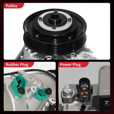 PHOBOOS A/C Compressor with Clutch Compatible with Hyundai Tucson 2.0L 2017-2018 (From 01/03/2017), Fast Cooling, Low Noise, Easy Installation, Ref.CO-11578C, 178335 in Kuwait