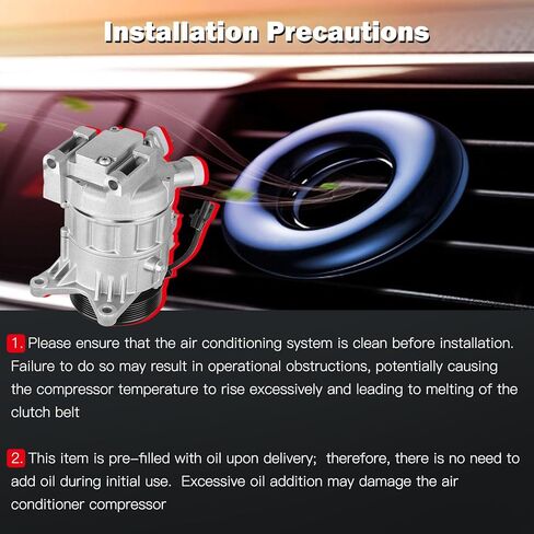 CCIYU Air Conditioning Compressor for Nissan Altima Pathfinder 3.5L 2007-2020 Replaces AC Compressor for Car in Kuwait