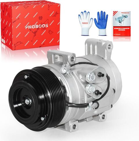 PHOBOOS A/C Compressor with Clutch Compatible with Toyota Tacoma 2005-2015 L4 2.7L/V6 4.0L, Fast Cooling, Low Noise, Easy Installation, Ref. 68677 in Kuwait
