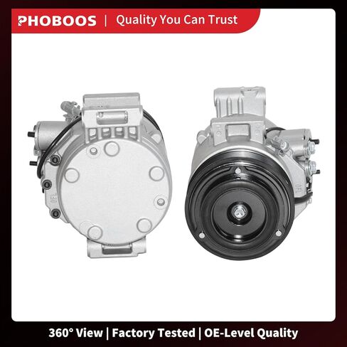 PHOBOOS A/C Compressor with Clutch Compatible with Toyota Tacoma 2005-2015 L4 2.7L/V6 4.0L, Fast Cooling, Low Noise, Easy Installation, Ref. 68677 in Kuwait