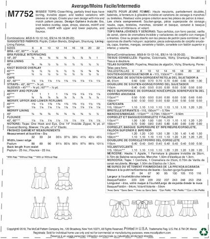 McCall's Patterns Misses' Tops, A5 (6-8-10-12-14) in Saudi Arabia