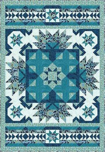 Fabric Café – 2026 Showstopper 5-Yard Quilt Pattern, Bold Statement Quilt Using Five 1-Yard Cuts, Finished Size 46" x 67" in Kuwait