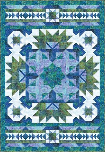 Fabric Café – 2026 Showstopper 5-Yard Quilt Pattern, Bold Statement Quilt Using Five 1-Yard Cuts, Finished Size 46" x 67" in Kuwait