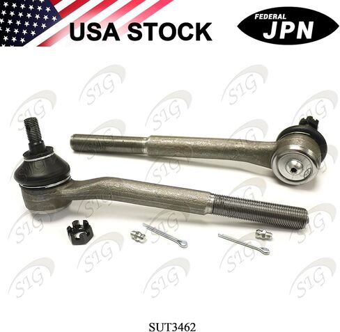 6PC Front Steering Kit Front Left & Right Inner and Outer Tie Rod Ends & Steering Tie Rod End Adjusting Sleeves Compatible with 1999 2000 2001 Oldsmobile Bravada Ref# ES3462 ES3584 ES2004S in Kuwait
