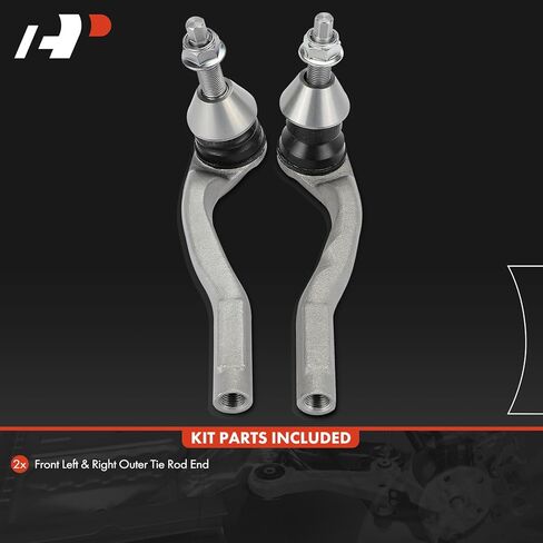 A-Premium 2 × أطراف قضيب ربط خارجي أمامي، متوافق مع Mercedes-Benz C300 2015-2021، C400 2015، C43 AMG 2017-2021، C450 AMG 2016، E300 2017-2019، E400 2018، E43 AMG، E63 AMG S، جي ال سي 300، جي ال سي 43 ايه ام جي in Kuwait