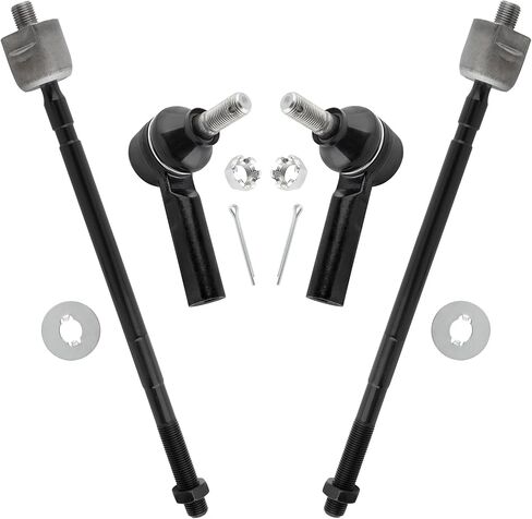 أطراف قضيب ربط أمامي داخلي وخارجي EV239 ES2382 لسيارة Geo Prizm 1989-1992 Toyota Corolla 1988-1991 مع توجيه يدوي، حزمة من 4 قطع in Kuwait
