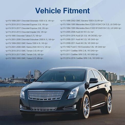 AUCERAMIC 6PK2411 حزام محرك سيربنتين مناسب لسيارة شيفروليه إكوينوكس إمبالا 3.6L V6 2010-2017/AUDI 2005-2008 A4 2006-2011 A6 2014-2016 Q5 V6 Gas/GMC سوبربان سييرا تيرين/كاديلاك SRX V6 غاز #6PK2413 in Kuwait