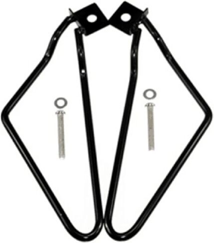 2pcs Motorcycle Saddlebags Brackets Support for Harley 883 Iron XL883N Dyna Fat Bob FXDF (Black) in Saudi Arabia