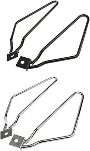 2pcs Motorcycle Saddlebags Brackets Support for Harley 883 Iron XL883N Dyna Fat Bob FXDF (Black) in Saudi Arabia