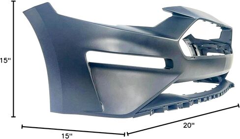 FitParts متوافق مع غطاء المصد الأمامي 2018 2019 2020 2021 2022 Ford Mustang Coupe 18 19 20 21 22. جديد، مُجهز وجاهز للطلاء. FO1000745 JR3Z17D957CAPTM in Kuwait