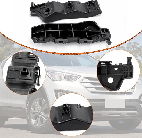 زوج واحد من Yumzeco متوافق مع دعامات ممتص الصدمات Hyundai Santa Fe 2013 2014 2015 2016 2017 2018، جانب السائق والراكب Palstic Hyundai Santa Fe Sport Bumper Retainers استبدال 86513-2W000 86514-2W000 in Kuwait