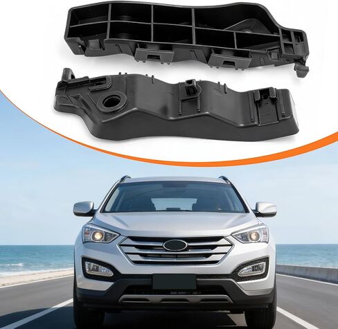 زوج واحد من Yumzeco متوافق مع دعامات ممتص الصدمات Hyundai Santa Fe 2013 2014 2015 2016 2017 2018، جانب السائق والراكب Palstic Hyundai Santa Fe Sport Bumper Retainers استبدال 86513-2W000 86514-2W000 in Kuwait