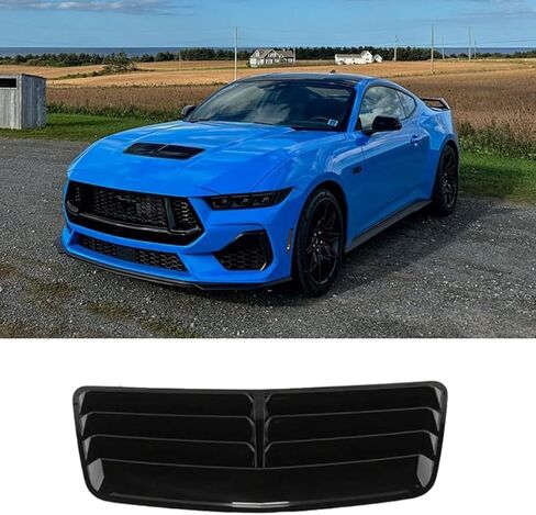 Hood Air Vent Scoop Insert for 2024-2026 Ford Mustang EcoBoost Gloss Black, Replacement Accessories for Mustang EcoBoost in Saudi Arabia