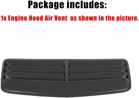 Replacement Engine Hood Air Vent for Ford Mustang GT/Darkhorse 2024-2025 Upper Air Vent Cover ABS Plastic (Matte Black) in Kuwait