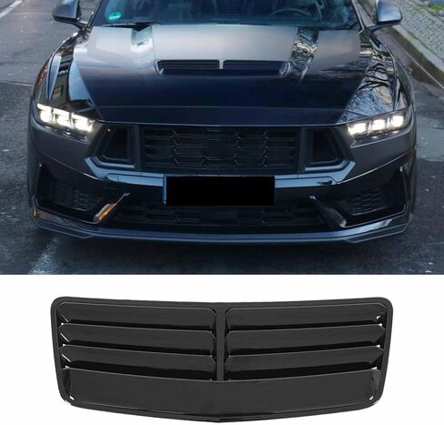 Replacement Engine Hood Air Vent for Ford Mustang GT/Darkhorse 2024-2025 Upper Air Vent Cover ABS Plastic (Matte Black) in Kuwait