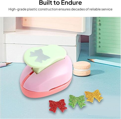 Paper Punch Hole Punch Shapes Premium Paper Puncher Paper Hole Punch for Paper Craft Arts Projects Card Making DIY Adults, Tie in Saudi Arabia