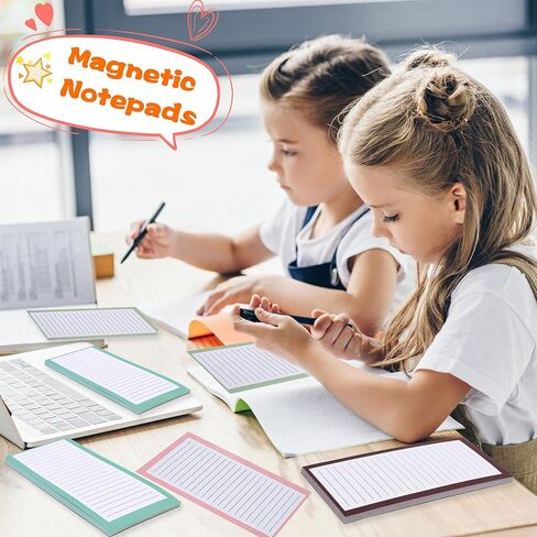 24 Pcs Magnetic Notepads for Refrigerator Grocery Shopping Magnet Pad Full Magnet Back Notepads Magnetic Note Pads Lists for Fridge Kitchen Shopping Grocery,50 Page in Kuwait