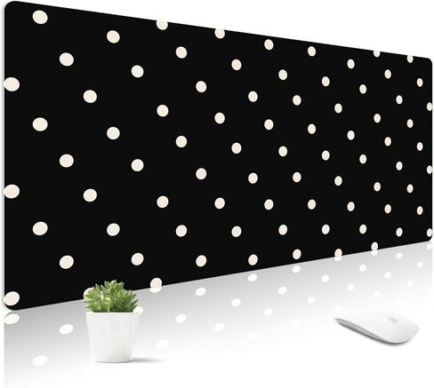 Mouse Pad Leather Desk Mat Large Keyboard Cute Office Desktop Computer Laptop XXL Long Big Aesthetic Modern Design Women Girls Gaming Gamer Oversized Wide Mousepad 31.5"x15.7", Leopard in Saudi Arabia