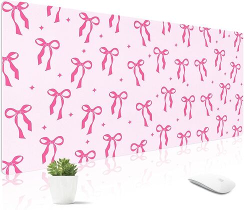 Mouse Pad Leather Desk Mat Large Keyboard Cute Office Desktop Computer Laptop XXL Long Big Aesthetic Modern Design Women Girls Gaming Gamer Oversized Wide Mousepad 31.5"x15.7", Leopard in Saudi Arabia