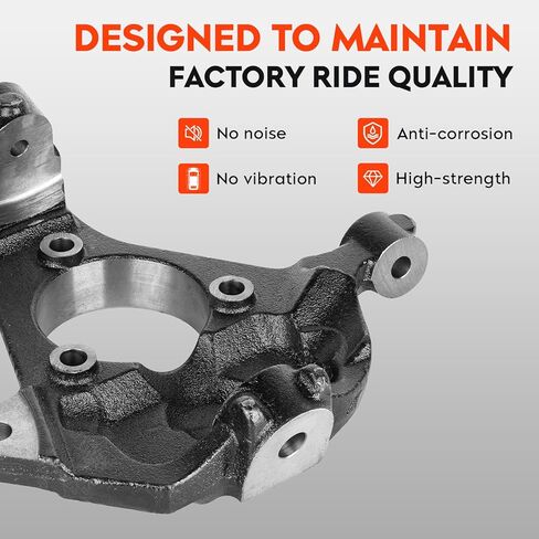 Front Left Suspension Steering Knuckle Driver Side for 2007-2014 Chevy Silverado GMC Sierra 1500 & Tahoe Yukon XL & Cadillac Escalade ESV & Suburban 1500, 2007-2013 EXT & Avalanche, 698-071 698071 in Kuwait