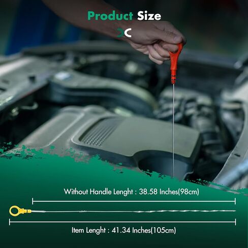 SCITOO 921-016 عصا قياس زيت المحرك 2004-2014 لـ Ford E-150,2003-2014 لـ E-250,2003-2005 لـ E-350 Club Wagon، 1999-2006 لـ Econoline، 2010-2014 لـ Econoline Wagon 1C2Z6750BB عصا تراجع مستوى الزيت in Kuwait