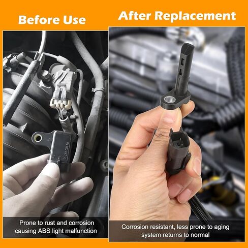 2 Pcs ABS Wheel Speed Sensor Fit for Cadillac Escalade 2009-2012 Chevy Avalanche/Suburban 1500/ Tahoe 2007-2012 Chevy Silverado 1500 GMC Sierra 1500 GMC Yukon/Yukon XL 1500, Replacement for 15229012 in Saudi Arabia