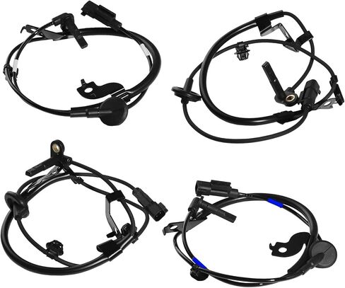 4 Pcs ABS Wheel Speed Sensor Fit for 2009-2015 for Mitsubishi Lancer 2007-2015 for Mitsubishi Outlander 4670A575 4670A576 4670A583 Rear Left Rear Right Front Left Front Right ABS Sensors in Saudi Arabia
