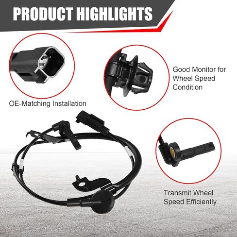 4 Pcs ABS Wheel Speed Sensor Fit for 2009-2015 for Mitsubishi Lancer 2007-2015 for Mitsubishi Outlander 4670A575 4670A576 4670A583 Rear Left Rear Right Front Left Front Right ABS Sensors in Saudi Arabia