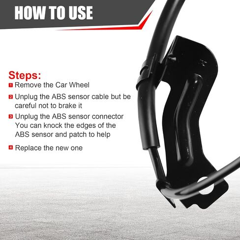 4 Pcs ABS Wheel Speed Sensor Fit for 2009-2015 for Mitsubishi Lancer 2007-2015 for Mitsubishi Outlander 4670A575 4670A576 4670A583 Rear Left Rear Right Front Left Front Right ABS Sensors in Saudi Arabia