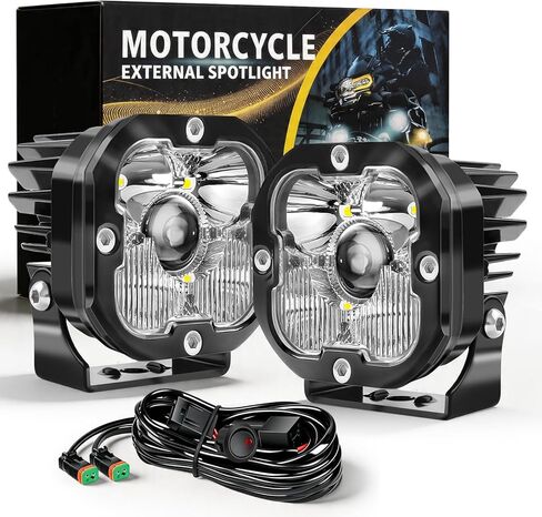 3 بوصة 80 واط سوبر برايت مربع على الطرق الوعرة أضواء LED، 9600LM بقعة الفيضانات كومبو القرون ضوء القيادة، IP68 شريط أضواء مقاوم للماء للشاحنات 4x4 ATV بيك اب دراجة نارية العمل أضواء LED (أبيض) in Kuwait
