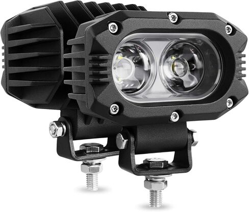 AUTOFEEL LED Pods Light 4 Inch LED Light Bar 2PCS 80W Spot Light Single Row 8000LM Off Road Driving Fog Lights for Trucks SUV Boat in Saudi Arabia