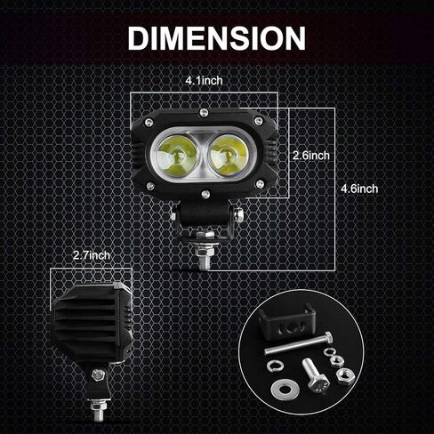 AUTOFEEL LED Pods Light 4 Inch LED Light Bar 2PCS 80W Spot Light Single Row 8000LM Off Road Driving Fog Lights for Trucks SUV Boat in Saudi Arabia