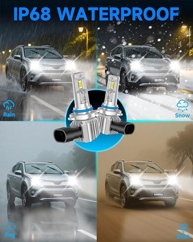 Fit for Dodge 2013-2015 Ram 1500 2500 3500(with Projector) Light Bulbs, High/Low Beam Fog Light Bulbs Combo, 800% Brightness CSP Chips, 6000K White, Efficient Heat Dissipation, Pack of 6 in Saudi Arabia