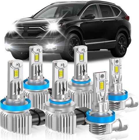 Fit for Dodge 2013-2015 Ram 1500 2500 3500(with Projector) Light Bulbs, High/Low Beam Fog Light Bulbs Combo, 800% Brightness CSP Chips, 6000K White, Efficient Heat Dissipation, Pack of 6 in Saudi Arabia