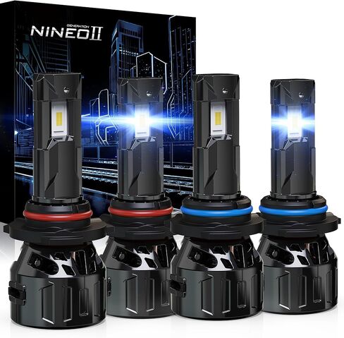 مصابيح NINEO H11، مصابيح ضباب H8/H9/H11، [ترقية 2025] أكثر سطوعًا بنسبة 600% 6500K أبيض، مبردة بمروحة، بدون وميض، التوصيل والتشغيل، القيادة أو مصابيح الضباب، عبوتان in Kuwait