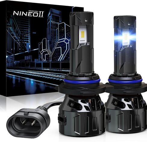 مصابيح NINEO H11، مصابيح ضباب H8/H9/H11، [ترقية 2025] أكثر سطوعًا بنسبة 600% 6500K أبيض، مبردة بمروحة، بدون وميض، التوصيل والتشغيل، القيادة أو مصابيح الضباب، عبوتان in Kuwait