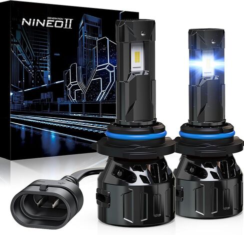 مصابيح NINEO H11، مصابيح ضباب H8/H9/H11، [ترقية 2025] أكثر سطوعًا بنسبة 600% 6500K أبيض، مبردة بمروحة، بدون وميض، التوصيل والتشغيل، القيادة أو مصابيح الضباب، عبوتان in Kuwait