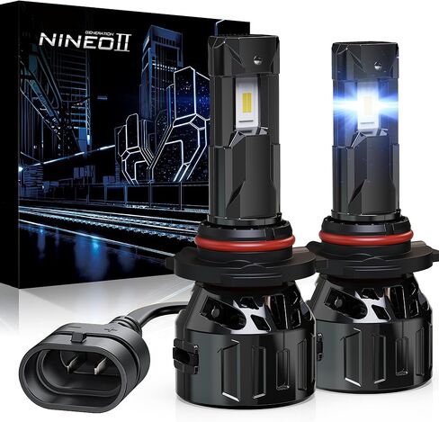 مصابيح NINEO H11، مصابيح ضباب H8/H9/H11، [ترقية 2025] أكثر سطوعًا بنسبة 600% 6500K أبيض، مبردة بمروحة، بدون وميض، التوصيل والتشغيل، القيادة أو مصابيح الضباب، عبوتان in Kuwait