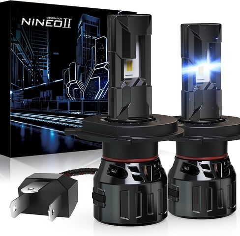 مصابيح NINEO H11، مصابيح ضباب H8/H9/H11، [ترقية 2025] أكثر سطوعًا بنسبة 600% 6500K أبيض، مبردة بمروحة، بدون وميض، التوصيل والتشغيل، القيادة أو مصابيح الضباب، عبوتان in Kuwait