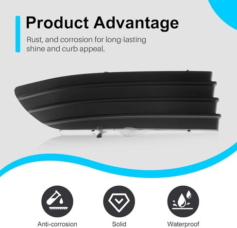 CarPartsDepot Van Front Bumper Grille Grill Filler Right (Passenger Side) Retainer Panel Plastic Compatible With 2004-2005 Toyota Sienna 346-44167-12 TO1089109 52127AE010 in Kuwait