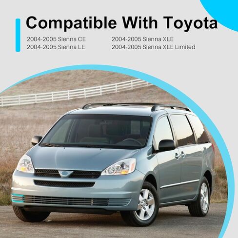 CarPartsDepot Van Front Bumper Grille Grill Filler Right (Passenger Side) Retainer Panel Plastic Compatible With 2004-2005 Toyota Sienna 346-44167-12 TO1089109 52127AE010 in Kuwait