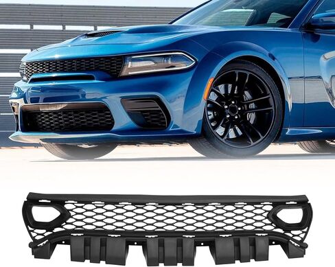 Front Bumper Grille Grill Compatible With 2015-2023 Dodge Charger SRT 2017-2018 Dodge Charger Pursuit R/T Replacement for 68417502AA in Kuwait