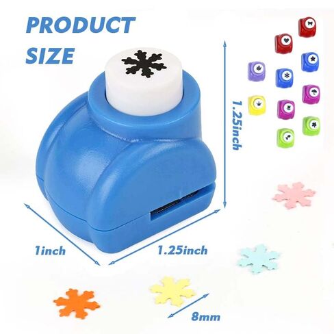10pcs Craft Hole Punch Shapes Set,Small Paper Punches for Crafting, Single Crafting Scrapbook Punches, Star, Butterfly, Leaf, Heart, Tag Stamp Cards Mini Cutter Nail Arts Crafts Punchers Supplies in Kuwait