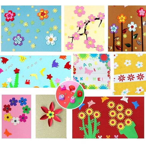 10pcs Craft Hole Punch Shapes Set,Small Paper Punches for Crafting, Single Crafting Scrapbook Punches, Star, Butterfly, Leaf, Heart, Tag Stamp Cards Mini Cutter Nail Arts Crafts Punchers Supplies in Kuwait