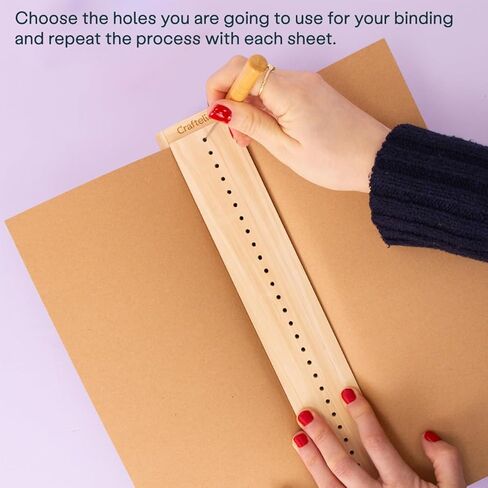Craftelier - Book Binding Cradle kit with Awl Tool, Wax Threads for Book Binding and Needles - for Signatures, Journals & DIY Bookbinding Crafts in Kuwait