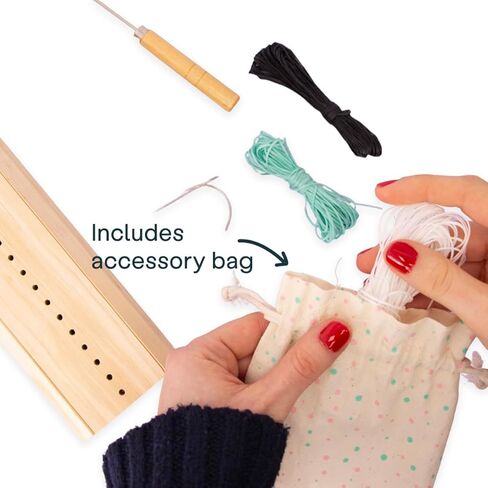 Craftelier - Book Binding Cradle kit with Awl Tool, Wax Threads for Book Binding and Needles - for Signatures, Journals & DIY Bookbinding Crafts in Kuwait