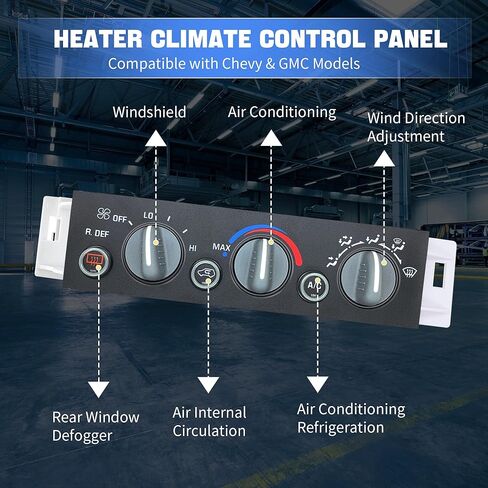 599-006 A/C Heater Climate Control Panel Module Fits for 1996-2000 Chevrolet Suburban/Cadillac, GMC Yukon, Escalade C1500/C2500, Suburban K1500/K2500, Tahoe Denali OE# 9378805 16231165 1572547 in Saudi Arabia