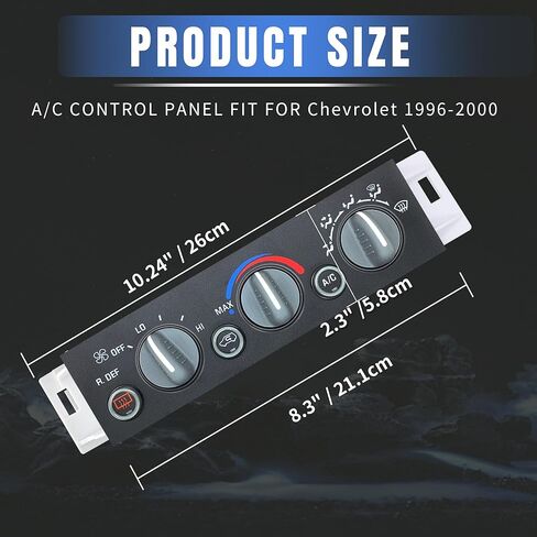 599-006 A/C Heater Climate Control Panel Module Fits for 1996-2000 Chevrolet Suburban/Cadillac, GMC Yukon, Escalade C1500/C2500, Suburban K1500/K2500, Tahoe Denali OE# 9378805 16231165 1572547 in Saudi Arabia