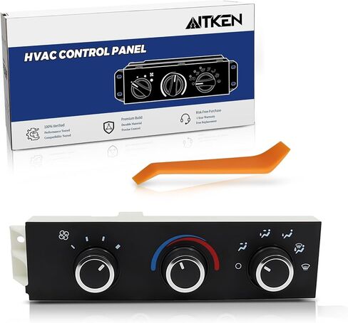AITKEN 599-293 A/C مفتاح التحكم في سخان وحدة التحكم في المناخ لوحة HVAC لسيارة شيفروليه إكسبريس 2008-2025، جي إم سي سافانا 2008-2025 يستبدل 84793086 599-293 15773676 23283454 84555662 in Kuwait